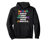 100 Days Smarter Kinder Stronger Brighter Smarter Sudadera con Capucha