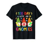 100 Days with My Gnomies Happy 100th Day of School gnomo Camiseta
