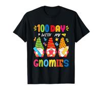 100 Days with My Gnomies Happy 100th Day of School gnomo Camiseta