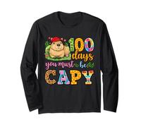 100 Days You Must Be Capy, Lindo Chico de Escuela con Forma de carpincho Leopardo Manga Larga