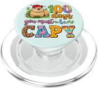 100 Days You Must Be Capy, Lindo Chico de Escuela con Forma de carpincho Leopardo PopSockets PopGrip para MagSafe