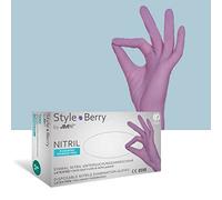 100 de seguridad guantes colour violeta estilo Berry de Ampri, polvere libre talla L