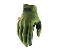 100% Cognito Guantes de bicicleta, verde, tamaño M para Hombres