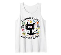 100º Día de Escuela Está Bien, Estoy Bien, Todo está Bien Camiseta sin Mangas