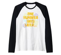 100º Día de Escuela Maestros Niños Niños. 100 Días Después Camiseta Manga Raglan