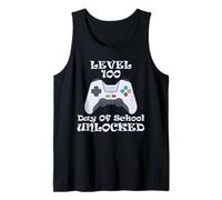 100 Día De Escuela Niños Videojuegos Boy Gamer Camiseta sin Mangas