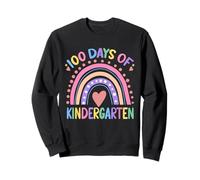 100 Día de Kindergarten Rainbow Teacher Smarter 100 Days Sudadera