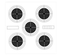 100 Dianas agrupación de Tiro - 14 x 14 cms - 250 grs/m2 - Airgun -Airsoft