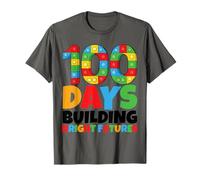 100 Días Construyendo Futuros Brillantes 100 Días De Escuela Camiseta