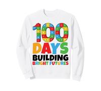 100 Días Construyendo Futuros Brillantes 100 Días De Escuela Sudadera