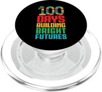 100 días construyendo futuros Brillantes bloquea 100 días de Escuela PopSockets PopGrip para MagSafe