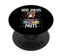 100 días de Ardilla conduciendo nueces Maestro 100 día de Escuela PopSockets PopGrip Adhesivo