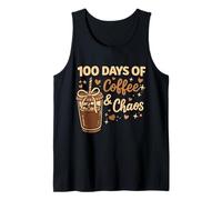 100 días de café y Caos, Vida Divertida y ocupada del Maestro de Escuela Camiseta sin Mangas