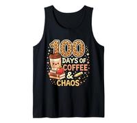 100 días de café y Caos, Vida Divertida y ocupada del Maestro de Escuela Camiseta sin Mangas