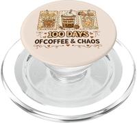 100 días de café y Caos, Vida Divertida y ocupada del Maestro de Escuela PopSockets PopGrip para MagSafe