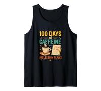 100 días de cafeína y Planes de lecciones Motivación Camiseta sin Mangas