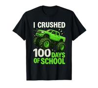 100 días de Clases, 100 días de Monster Truck Kids Boys Camiseta