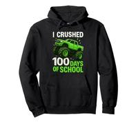 100 días de Clases, 100 días de Monster Truck Kids Boys Sudadera con Capucha