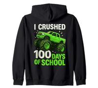 100 días de Clases, 100 días de Monster Truck Kids Boys Sudadera con Capucha
