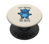 100 días de Clases: Eye Monster, Divertido, 100 días para niños PopSockets PopGrip Adhesivo