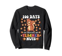 100 Días De Conducir Mi Maestro Nueces Dabbing Escuela De Ardilla Sudadera