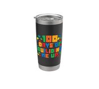100 días de construcción Me Up Master Builder Block Builder Vaso térmico de acero inoxidable de doble pared