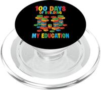 100 Días De Construir Mi Educación Construyendo Ladrillos Constructor PopSockets PopGrip para MagSafe