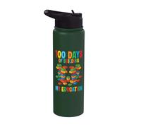 100 Días De Construir Mi Educación Construyendo Ladrillos Constructor Stainless Steel Insulated Water Bottle