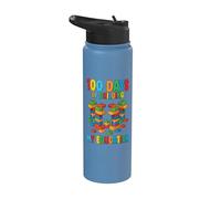 100 Días De Construir Mi Educación Construyendo Ladrillos Constructor Stainless Steel Insulated Water Bottle