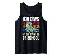 100 Días de Escuela 100º Día Dino Camiseta sin Mangas