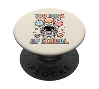 100 días de Escuela Astronauta Planetas Globo 100 día niños PopSockets PopGrip Adhesivo