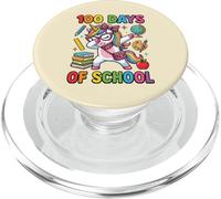 100 días de Escuela Dabbing Unicorn Leopard Coquette Bow Girl PopSockets PopGrip para MagSafe