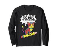 100 días de Escuela Deben ser Gatitos niños Manga Larga