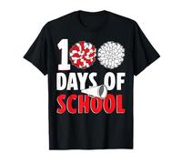 100 días de escuela divertidos centésimo día amantes de las porristas Camiseta