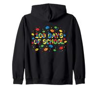 100 días de Escuela Maestro Constructor de Ladrillos Niños Sudadera con Capucha