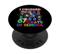 100 días de Escuela Monster Truck 67 + 33 días de Chicos de Escuela PopSockets PopGrip Adhesivo