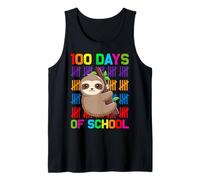 100 días de Escuela Perezoso Kindergarten Camiseta sin Mangas