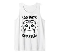 100 días de escuela Scottish Fold Cat 100th Day Of School Camiseta sin Mangas