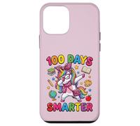 100 días de Escuela Smarter Cute Dabbing Unicorn Coquette Bow Carcasa para iPhone 12 Mini