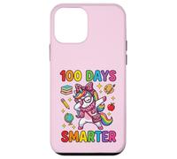 100 días de Escuela Smarter Cute Dabbing Unicorn Coquette Bow Carcasa para iPhone 12 Mini