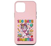 100 días de Escuela Smarter Cute Dabbing Unicorn Coquette Bow Carcasa para iPhone 12 Mini