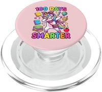 100 días de Escuela Smarter Cute Dabbing Unicorn Coquette Bow PopSockets PopGrip para MagSafe