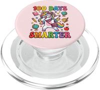 100 días de Escuela Smarter Cute Dabbing Unicorn Coquette Bow PopSockets PopGrip para MagSafe