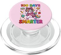 100 días de Escuela Smarter Cute Dabbing Unicorn Coquette Bow PopSockets PopGrip para MagSafe