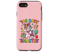 100 días de Escuela Smarter Cute Dabbing Unicorn Leopard Bow Carcasa para iPhone SE (2020) / 7/8