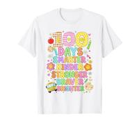 100 días de Escuela Smarter Kinder Stronger Braver Brighter Camiseta