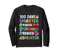 100 días de Escuela Smarter Kinder Stronger Braver Brighter Manga Larga