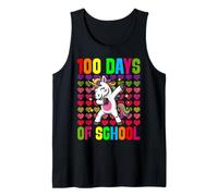 100 días de Escuela Unicornio 100 días más Inteligente Día 100 Camiseta sin Mangas
