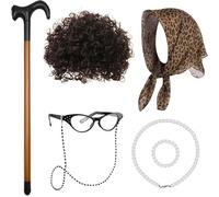 100 Días de Fiesta Escolar Disfraz de Señora Vieja Niña Estilos Ropa para Celebraciones Escolares y Cosplay Anime Cosplay Accesorios