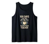 100 días de hechizos de café y Poder docente Camiseta sin Mangas